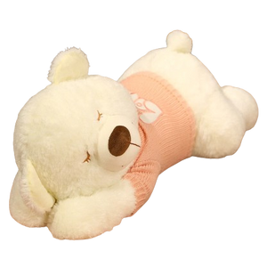 plush sleeping teddy bear