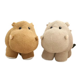 plush soft elephant and hippo