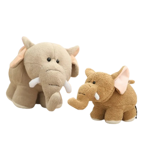 plush soft elephant and hippo