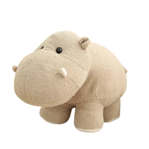 plush soft elephant and hippo