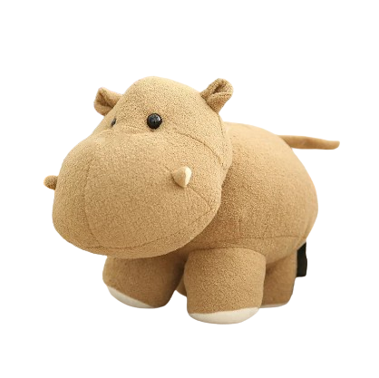 plush soft elephant and hippo