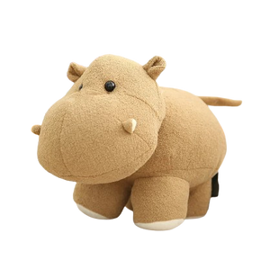 plush soft elephant and hippo