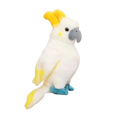 plush tropical birds