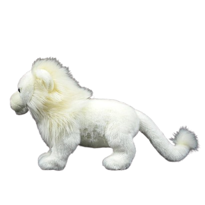 plush white lion