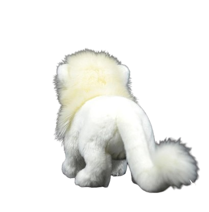 plush white lion