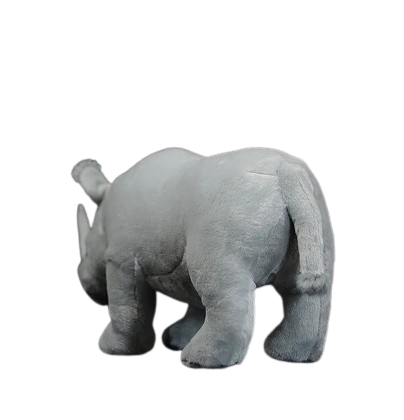 plush white rhino