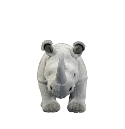 plush white rhino