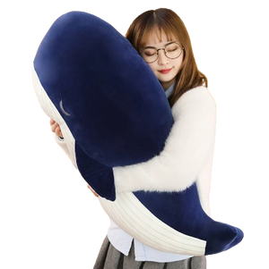 plush soft blue whale