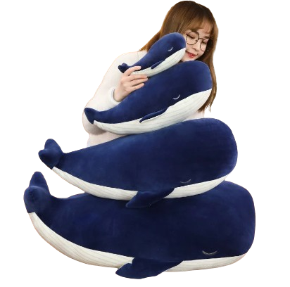 plush soft blue whale