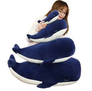 plush soft blue whale