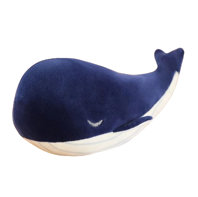 plush soft blue whale