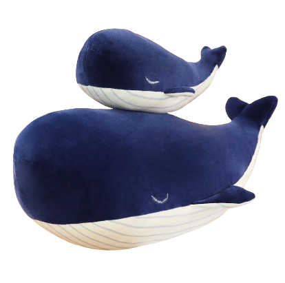 plush soft blue whale