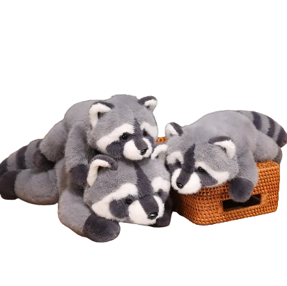 plush soft raccoon