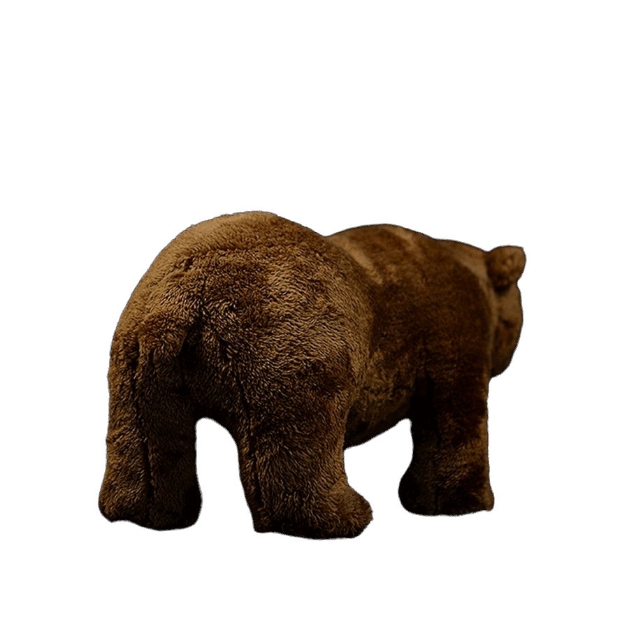 plush brown grizzly bear