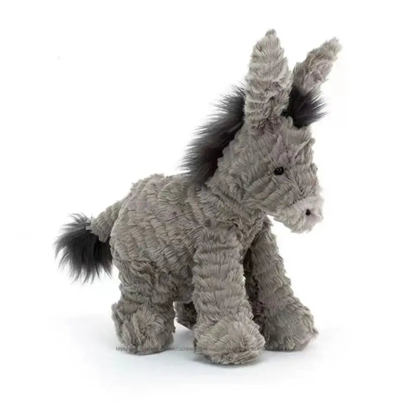 plush soft gray donkey