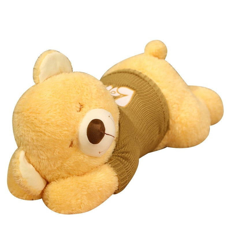 plush sleeping teddy bear