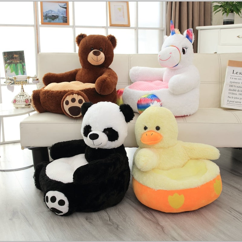 plush bear/panda/unicorn/duck seat