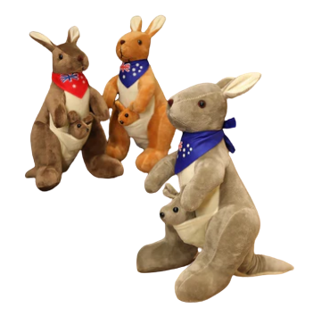 plush mother & child kangaroo