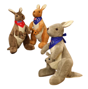 plush mother & child kangaroo